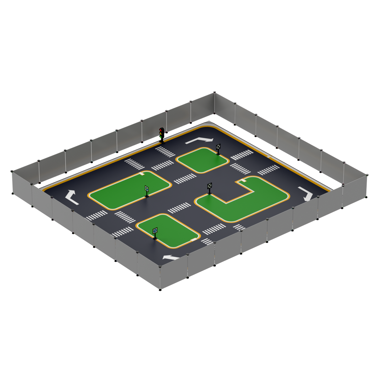 Hiwonder Autonomous Driving Mapping & Navigation Prop Set for Various Robot Cars (3.26*2.98m) Hiwonder Autonomous Driving Mapping & Navigation Prop Set for Various Robot Cars (3.26*2.98m)